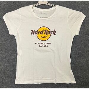Hard Rock Cafe Niagara Falls Canada Women's White T-Shirt Tee